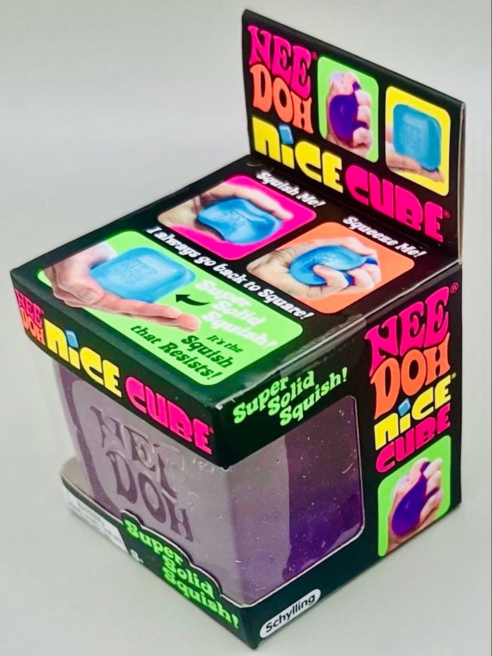 NEEDOH Nice Cube Super Solid Squish PURPLE 💜 Squishy Sensory Stress Relief Toy - Picture 4 of 8
